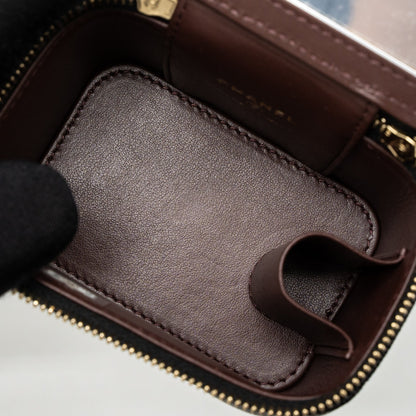 Chanel Mini Vanity With Chain Caviar Black L (Microchip)