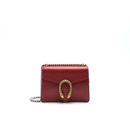 GUCCI DIONYSUS MINI LEATHER BAG RED