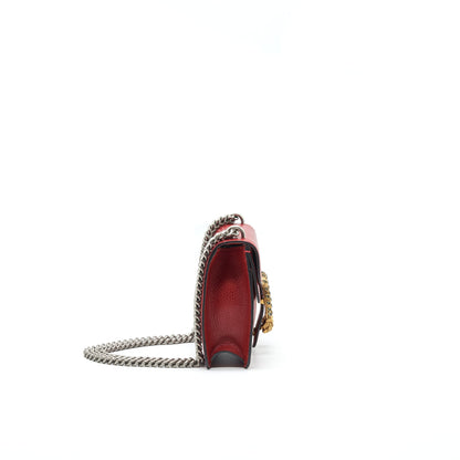 GUCCI DIONYSUS MINI LEATHER BAG RED