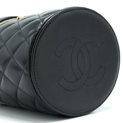 Chanel 22S Top Handle Vanity Lambskin Black L