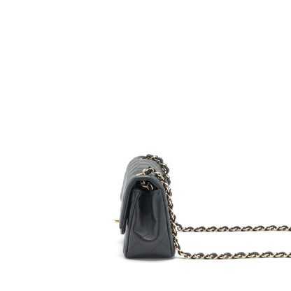 Chanel mini rectangular flap Bag Lambskin Black L