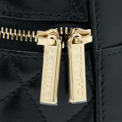 Chanel 22S Top Handle Vanity Lambskin Black L
