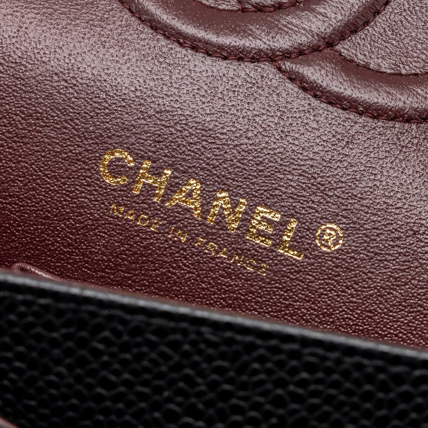 Chanel medium classic Double flap bag caviar black