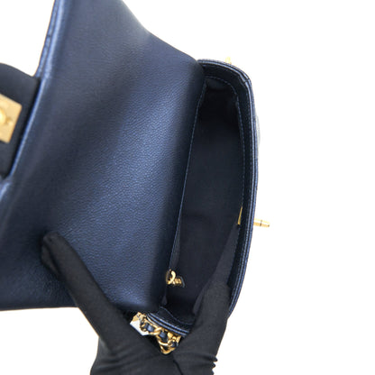 Chanel 21K My Perfect Mini Flap Bag Caviar Black