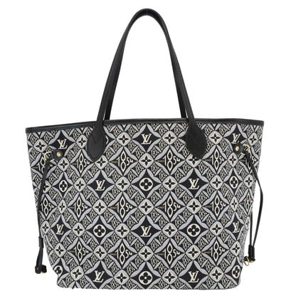 LOUIS VUITTON Since 1854 Neverfull MM Jacquard Shoulder Bag Black