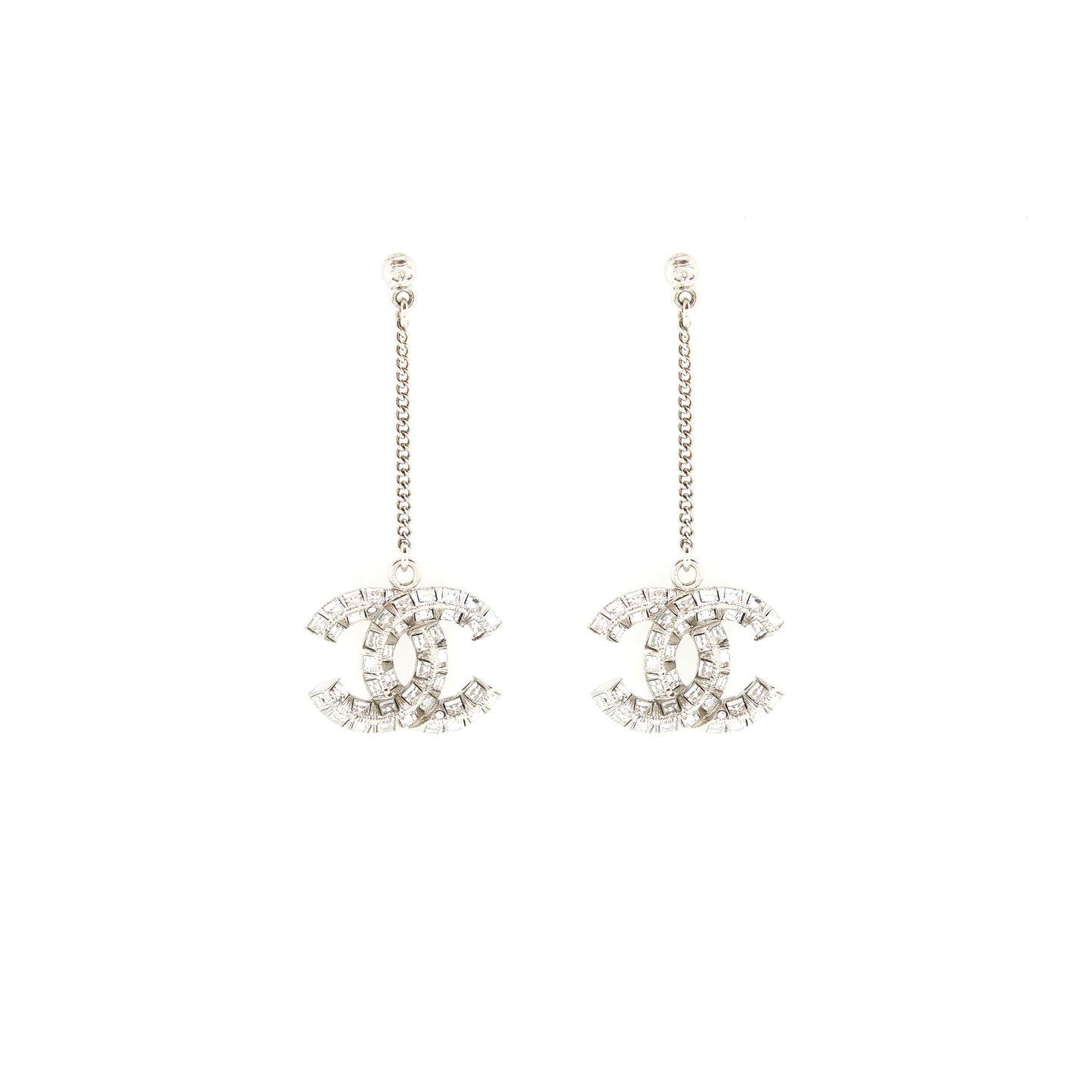 Chanel Crystal Drop Earrings