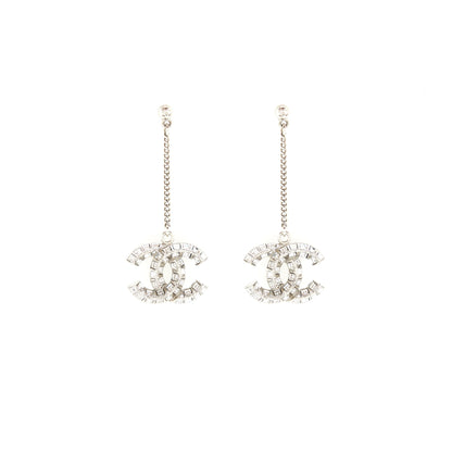 Chanel Crystal Drop Earrings