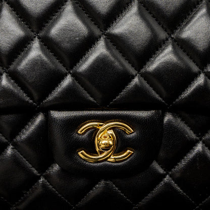 Chanel Maxi Classic Single Flap Bag Lambskin Black