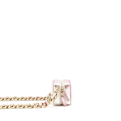 Chanel Mini Vanity With Giant Chain Iridescent Pink L