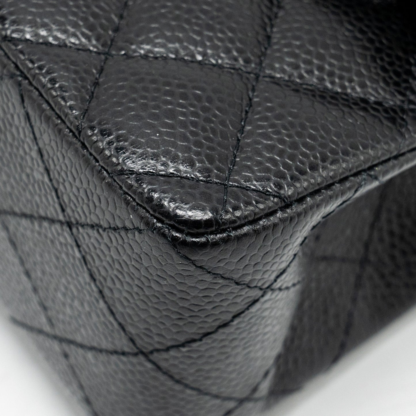 Chanel Small Classic Double Flap Bag Caviar Black  (Microchip)