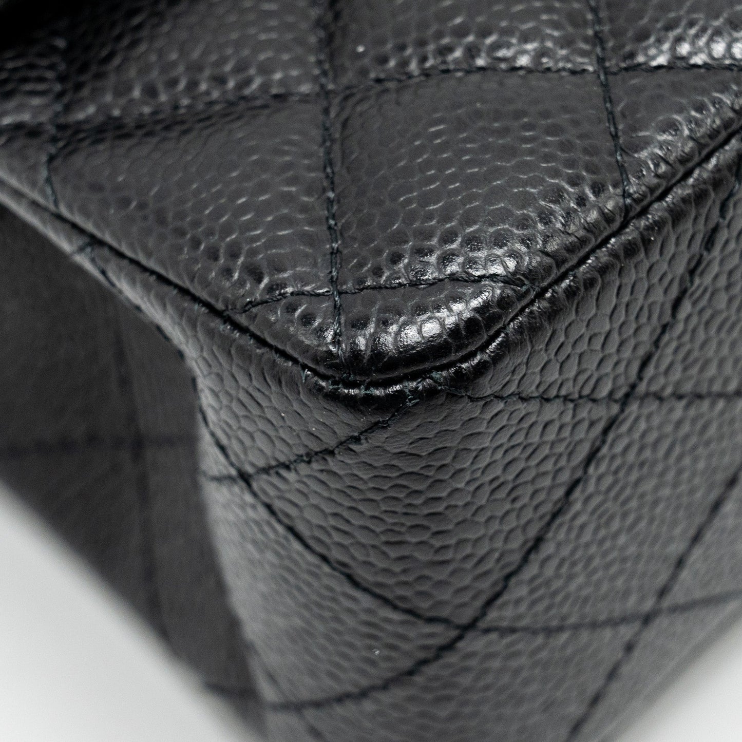 Chanel Small Classic Double Flap Bag Caviar Black  (Microchip)
