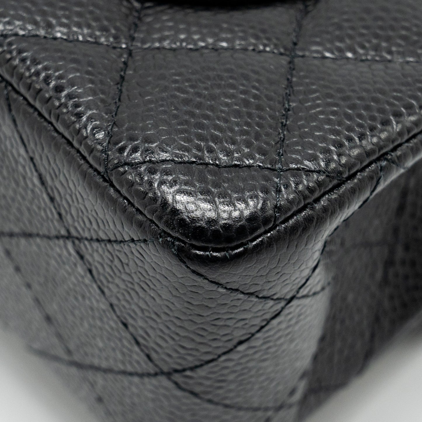 Chanel Small Classic Double Flap Bag Caviar Black  (Microchip)
