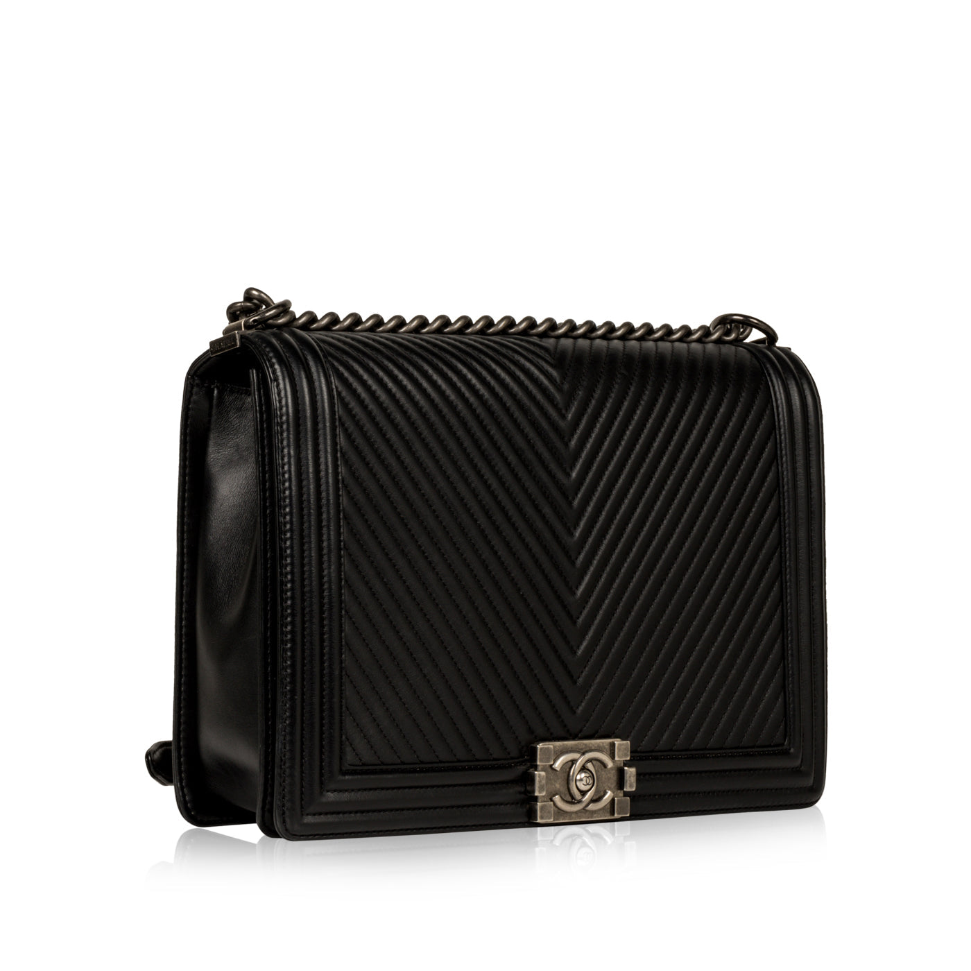 Chanel Large Boy Bag Chevron