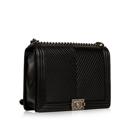 Chanel Large Boy Bag Chevron
