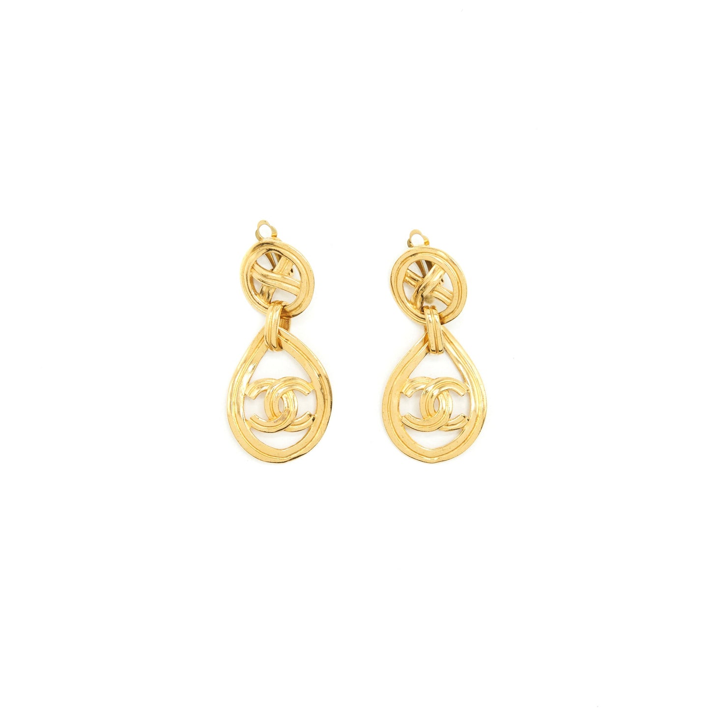 Chanel Vintage Drop Earring 24k