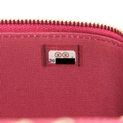 Chanel Long Vanity Case Caviar Hot Pink L
