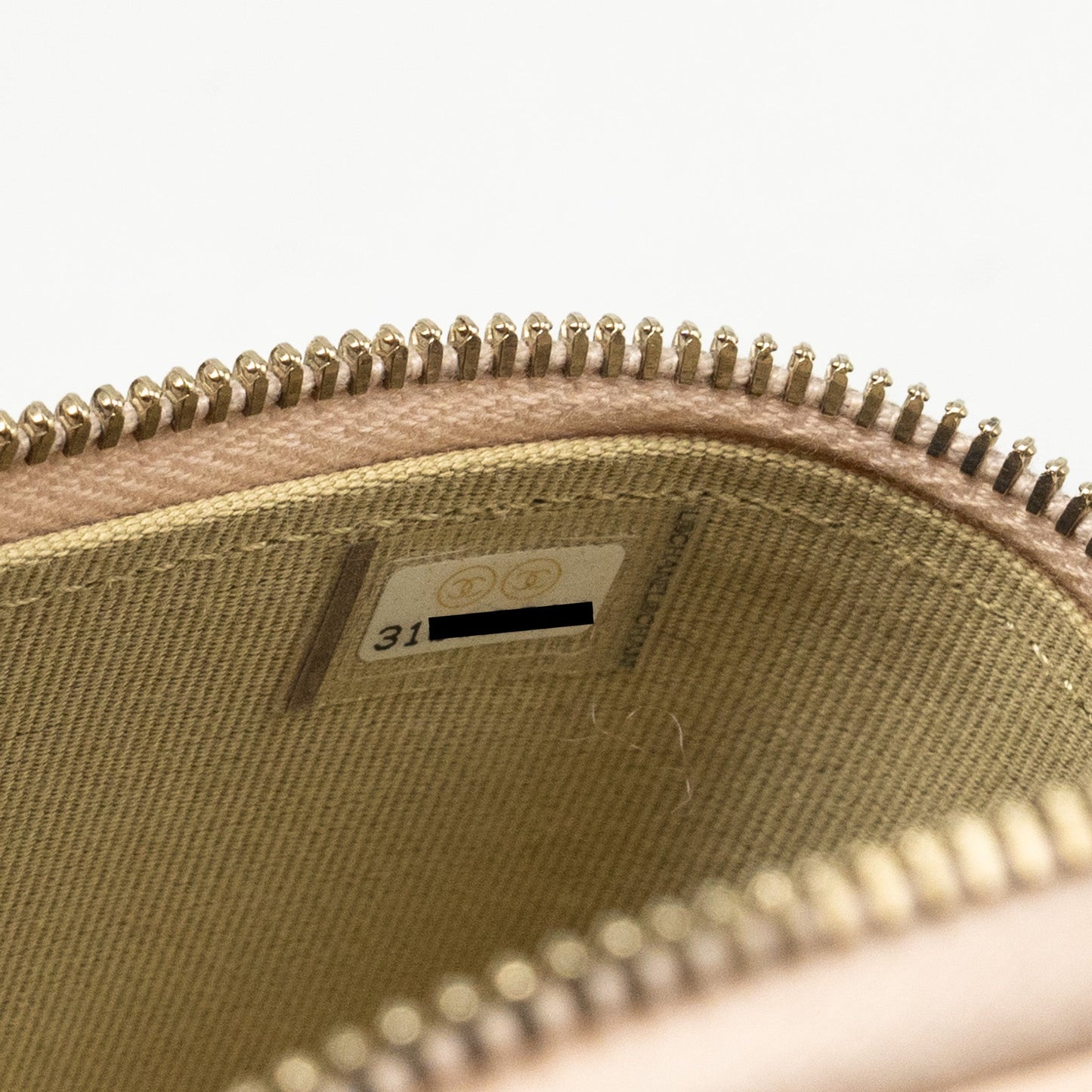 Chanel Pearl Crush Mini Vanity with Chain Lambskin Light Beige