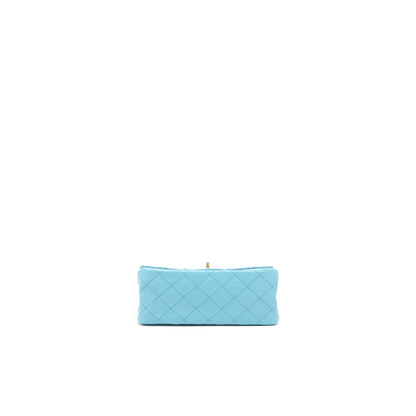 Chanel Mini 2.55 Reissue Flap Bag Aged Calfskin Light Blue