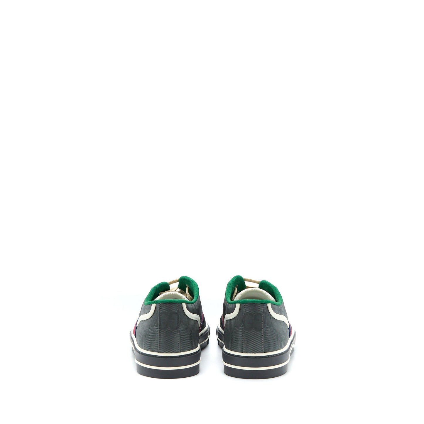Gucci Size 10 Men‘s Sneakers Off the Grid Webbing-Trimmed Monogrammed Econyl Canvas