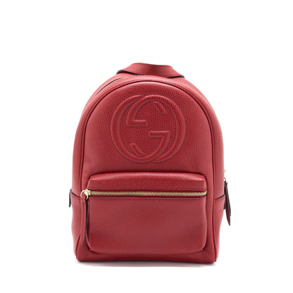 Gucci Soho Chain Backpack Red