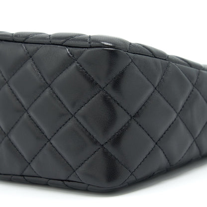 Chanel 22S Pearl Crush Hobo Bag Lambskin Black