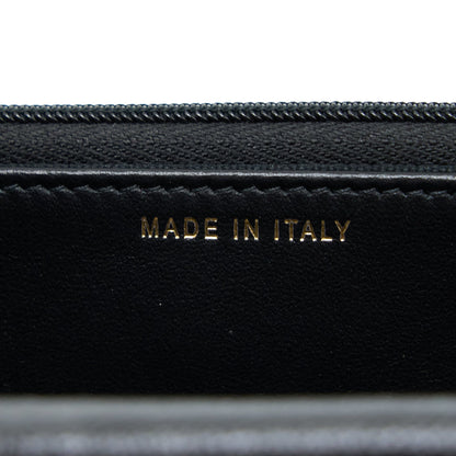 Chanel 22B Detail CC Logo Wallet On Chain Caviar Black L (Microchip)