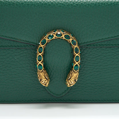 Gucci Super Mini Dionysus Green Gold And Silver Hardware