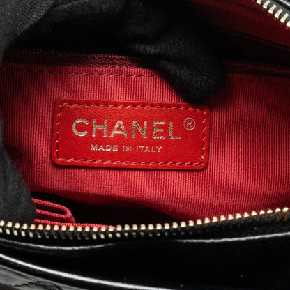 Chanel New Medium Gabrielle Hobo Bag Calfskin Black Multicolour Hardware (Microchip)