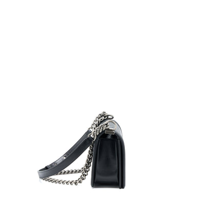 Chanel Medium Boy Bag Lambskin Black Ruthenium