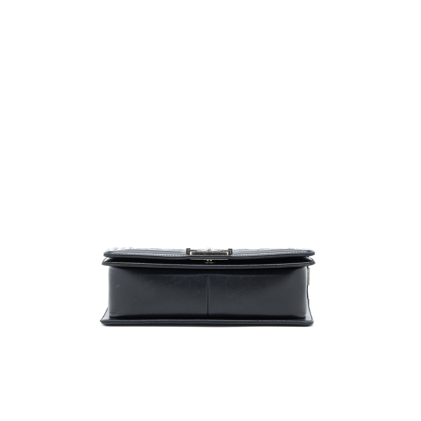 Chanel Medium Boy Bag Lambskin Black Ruthenium