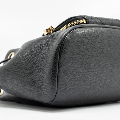 Chanel Business Affinity Drawstring Bucket Bag Caviar Black