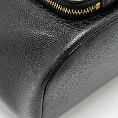 Chanel Business Affinity Drawstring Bucket Bag Caviar Black