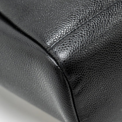 Chanel Business Affinity Drawstring Bucket Bag Caviar Black