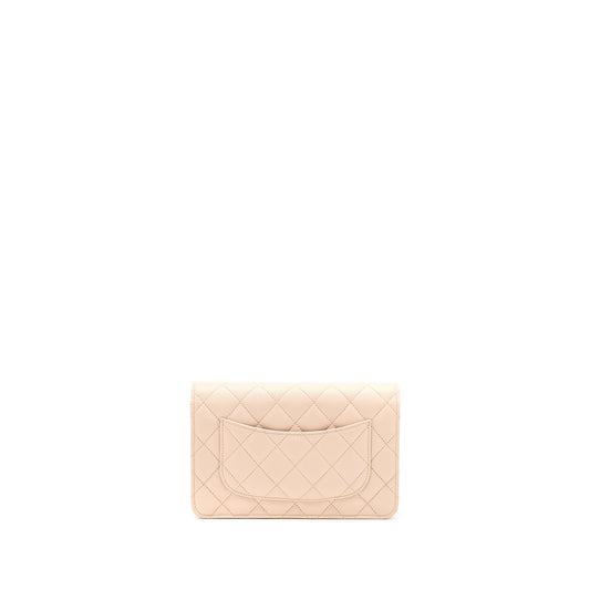 Chanel Classic Wallet On Chain Caviar Light Pink L (Microchip)