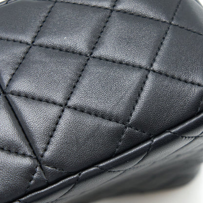 Chanel 23C Pearl Crush Hobo Bag Lambskin Black Brushed  (Microchip)