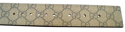 Gucci GG Canavs Interlocking G with Square Buckle Belt Size 42