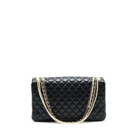 Chanel Westminster Pearl Shoulder Bag Lambskin Black