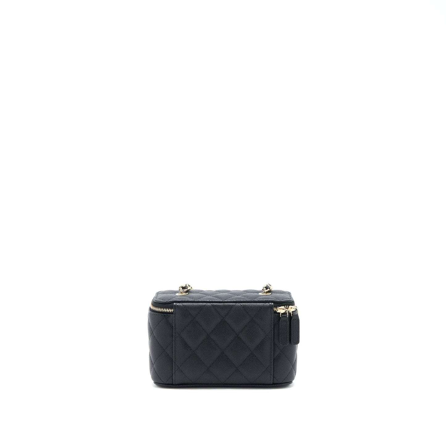 Chanel Long Vanity Case Caviar Black L
