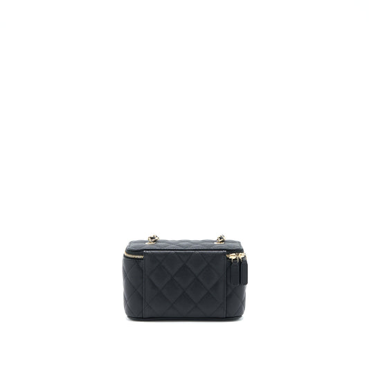 Chanel Long Vanity Case Caviar Black L