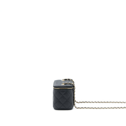 Chanel Long Vanity Case Caviar Black L