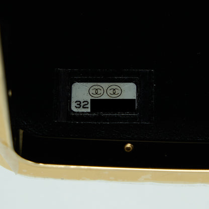 Chanel 22S Small Clic Flap Vanity With Chain Lambskin Black L
