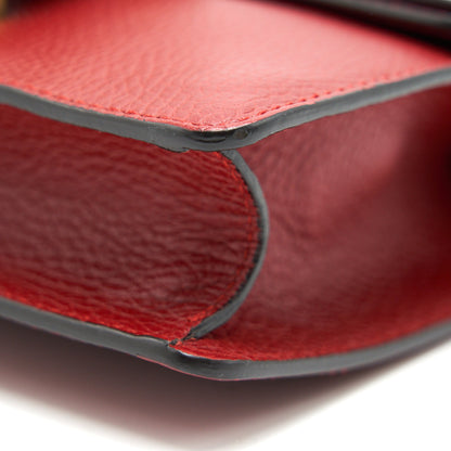 GUCCI DIONYSUS MINI LEATHER BAG RED