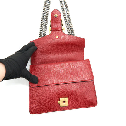 GUCCI DIONYSUS MINI LEATHER BAG RED