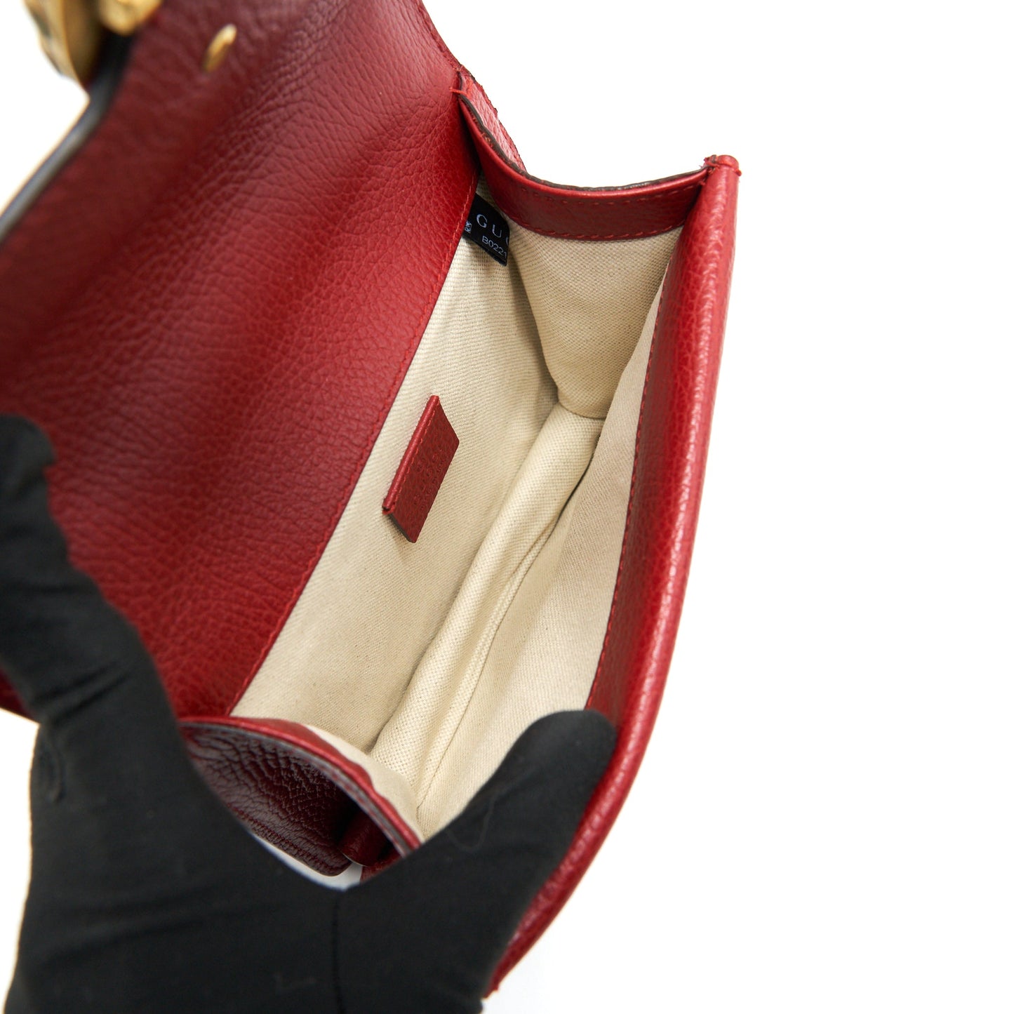 GUCCI DIONYSUS MINI LEATHER BAG RED