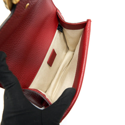 GUCCI DIONYSUS MINI LEATHER BAG RED