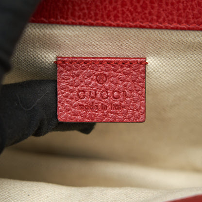 GUCCI DIONYSUS MINI LEATHER BAG RED