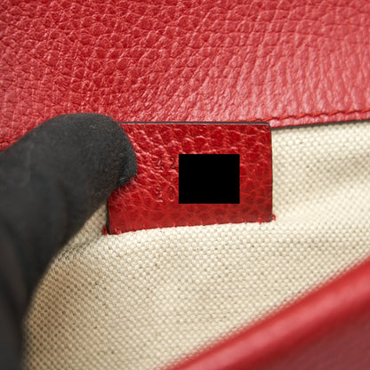GUCCI DIONYSUS MINI LEATHER BAG RED