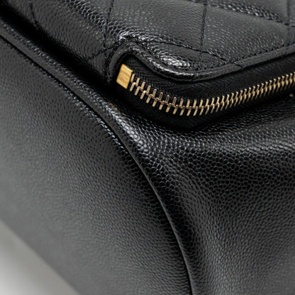 Chanel Affinity Backpack Caviar Black L (Microchip)
