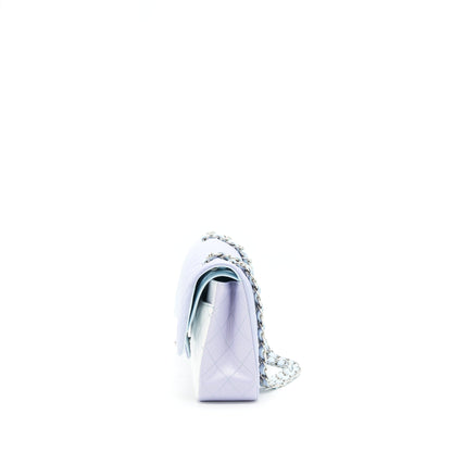 Chanel 21K Medium Classic Double Flap Bag Lambskin Ombre Iridescent