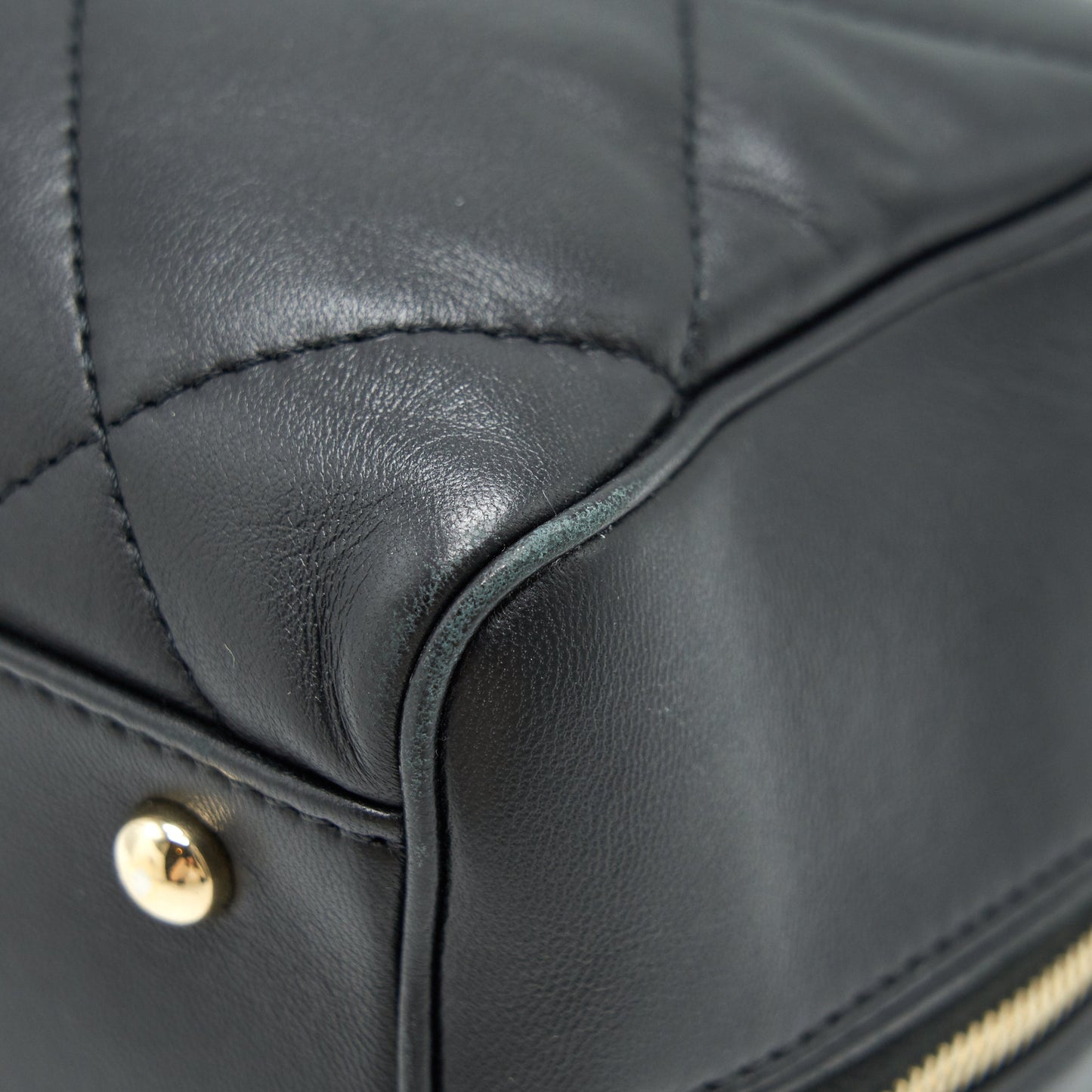 Chanel Black Lambskin Bowling Bag
